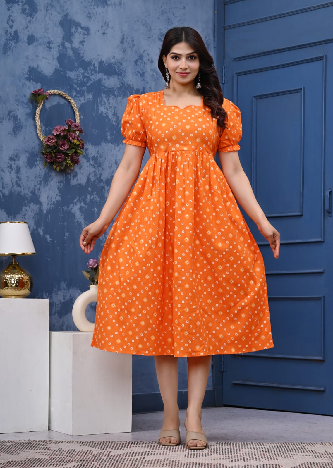 Pure cotton feeding Anarkali