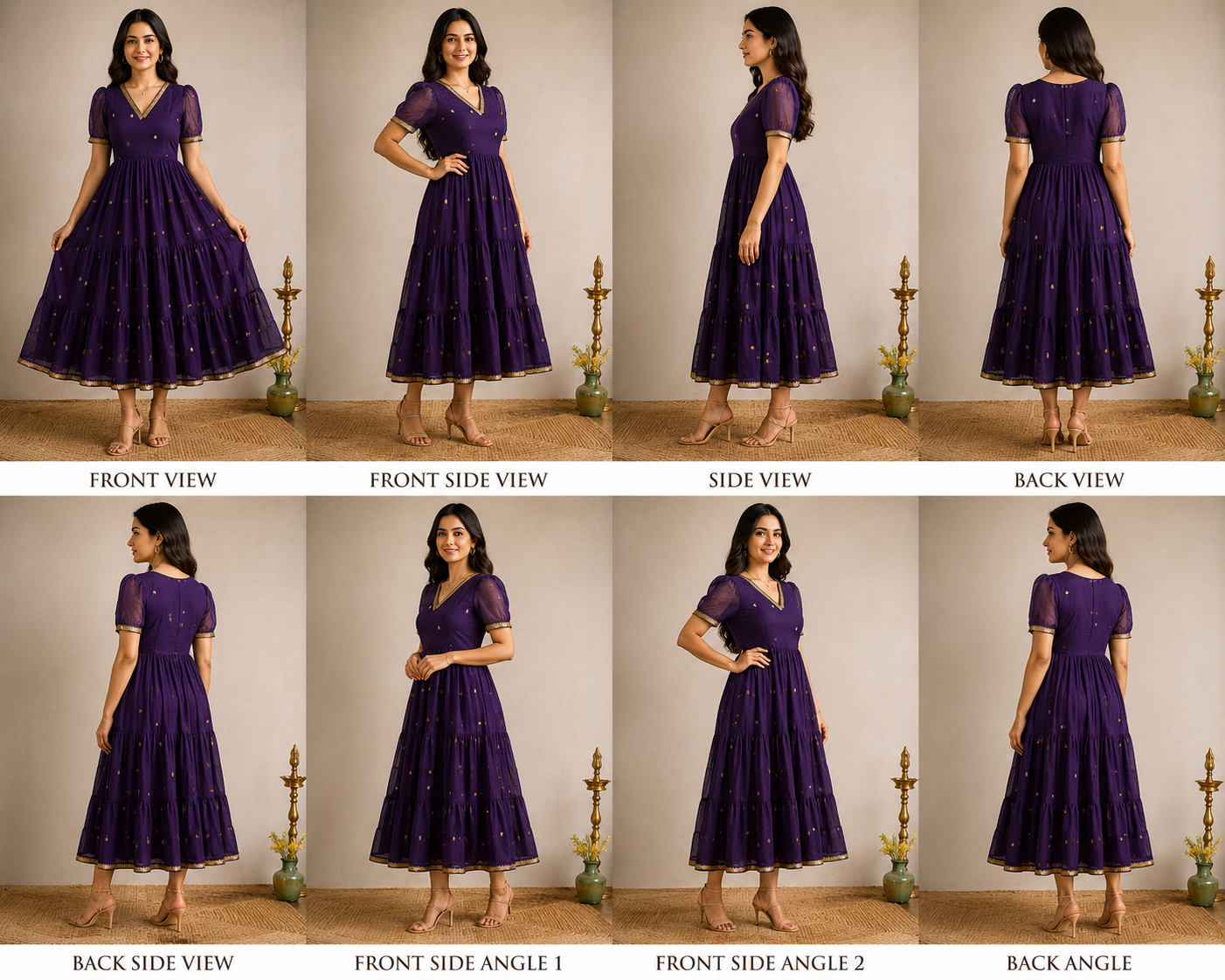 Narayanpet feeding frocks voilet
