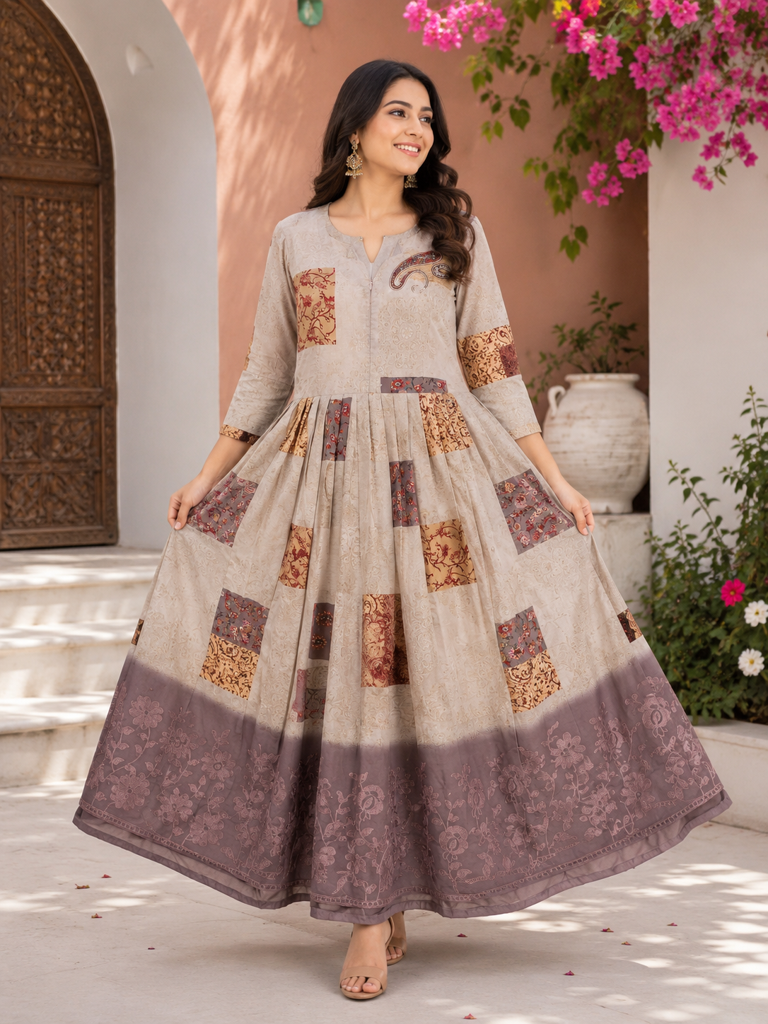 Feeding frock center zip A1