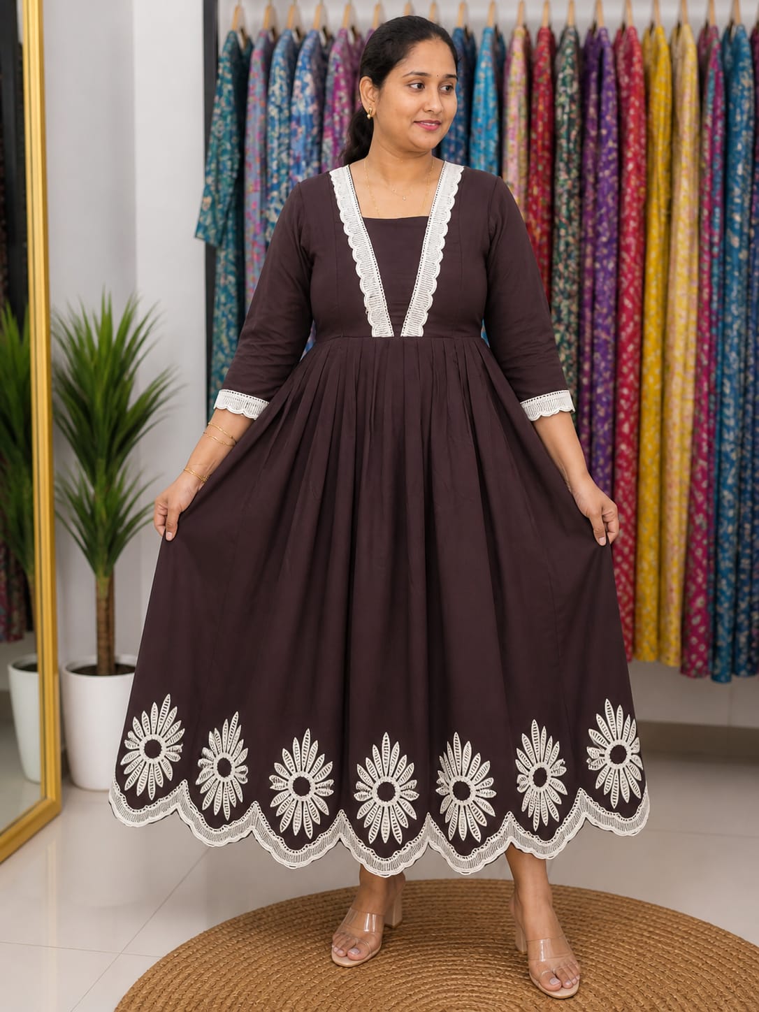 Feeding lace Anarkali 4