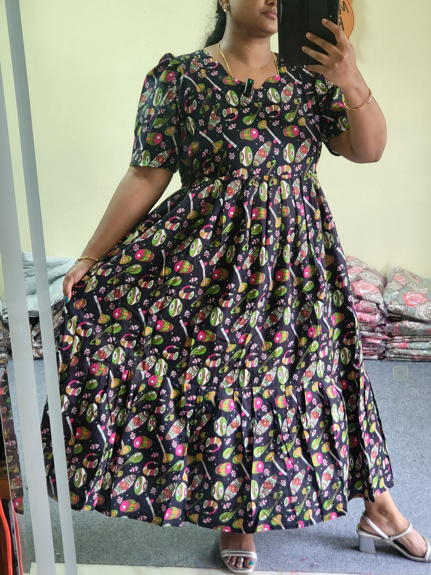 Kalamkaari print feeding kurtis