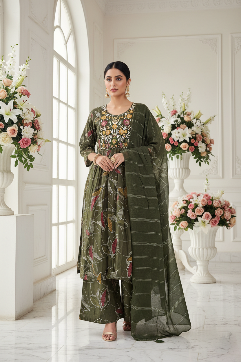 3pc set embroidery Gr