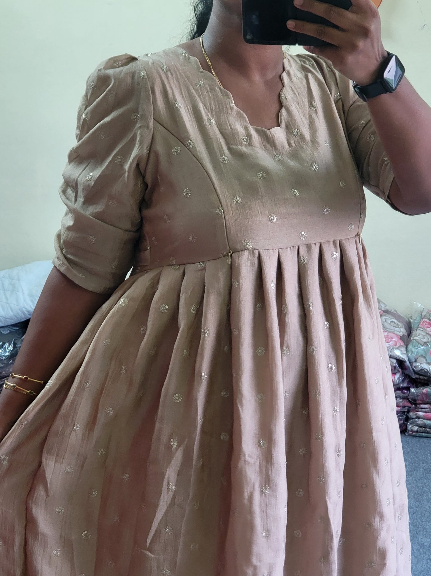 Festival wear feeding anarkali