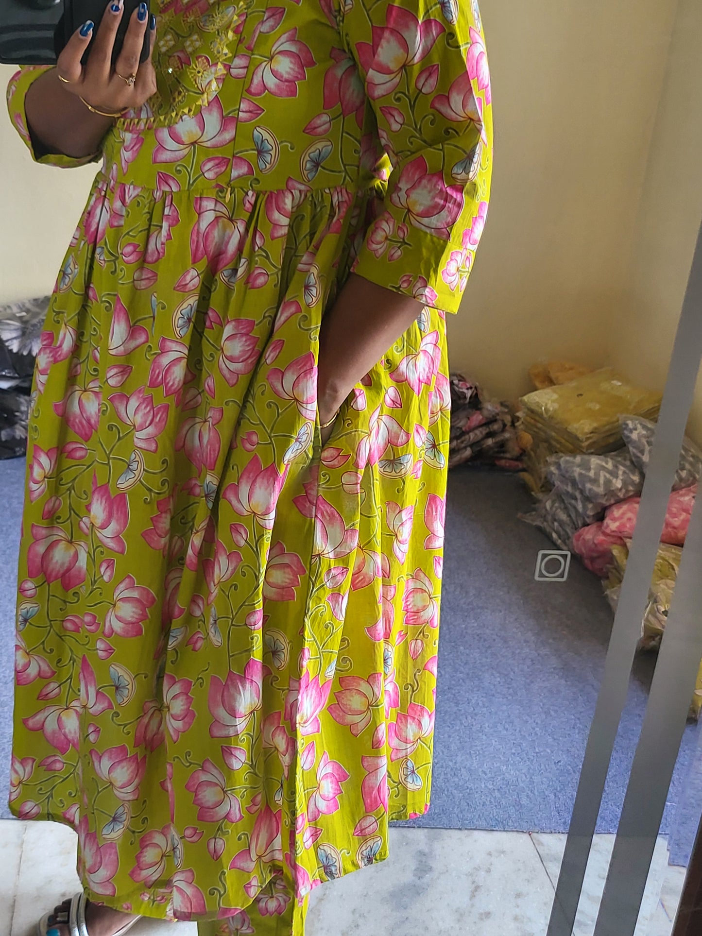 3pc set feeding with embroidery work