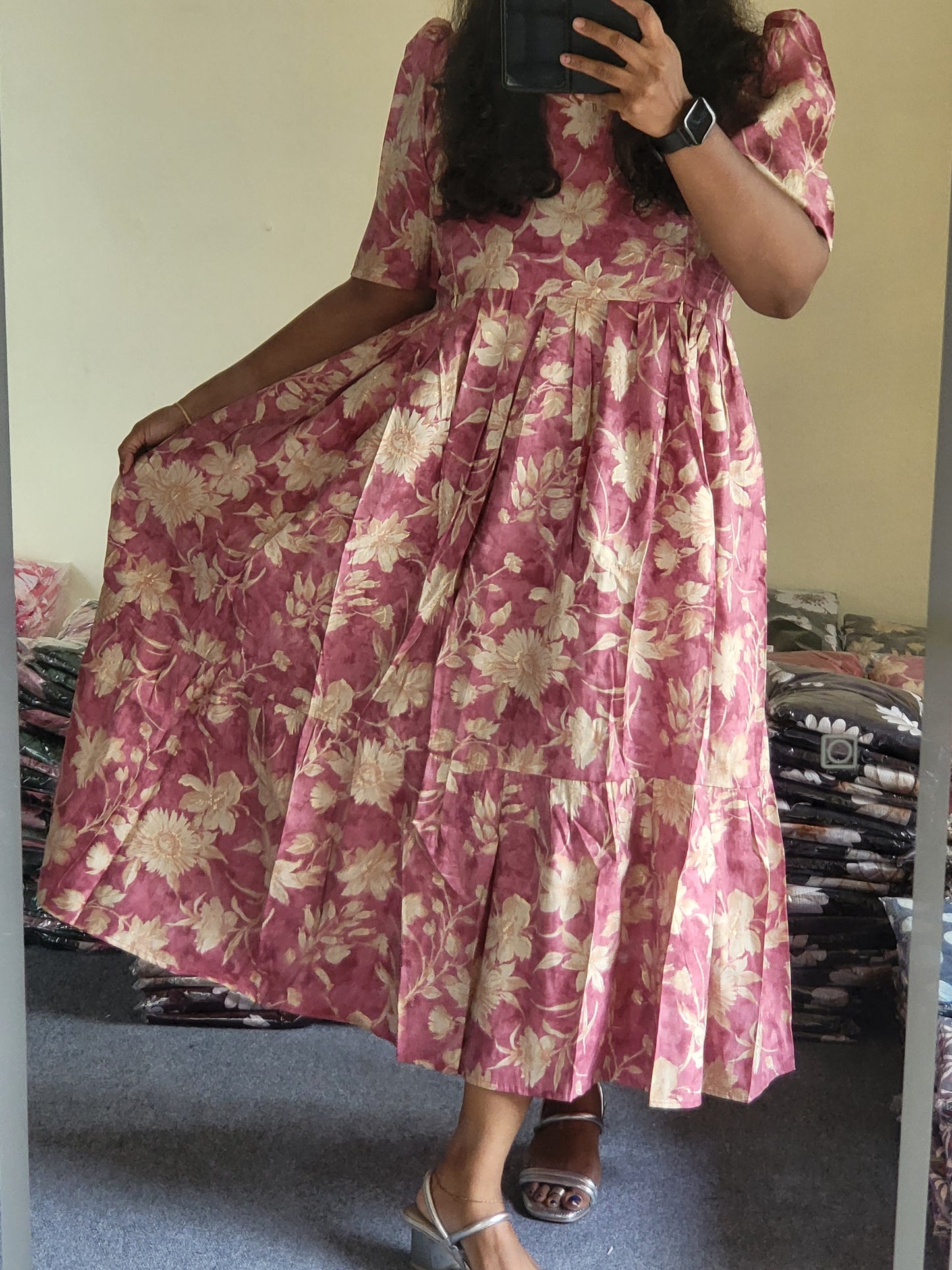 Modal chanderi feeding dresses