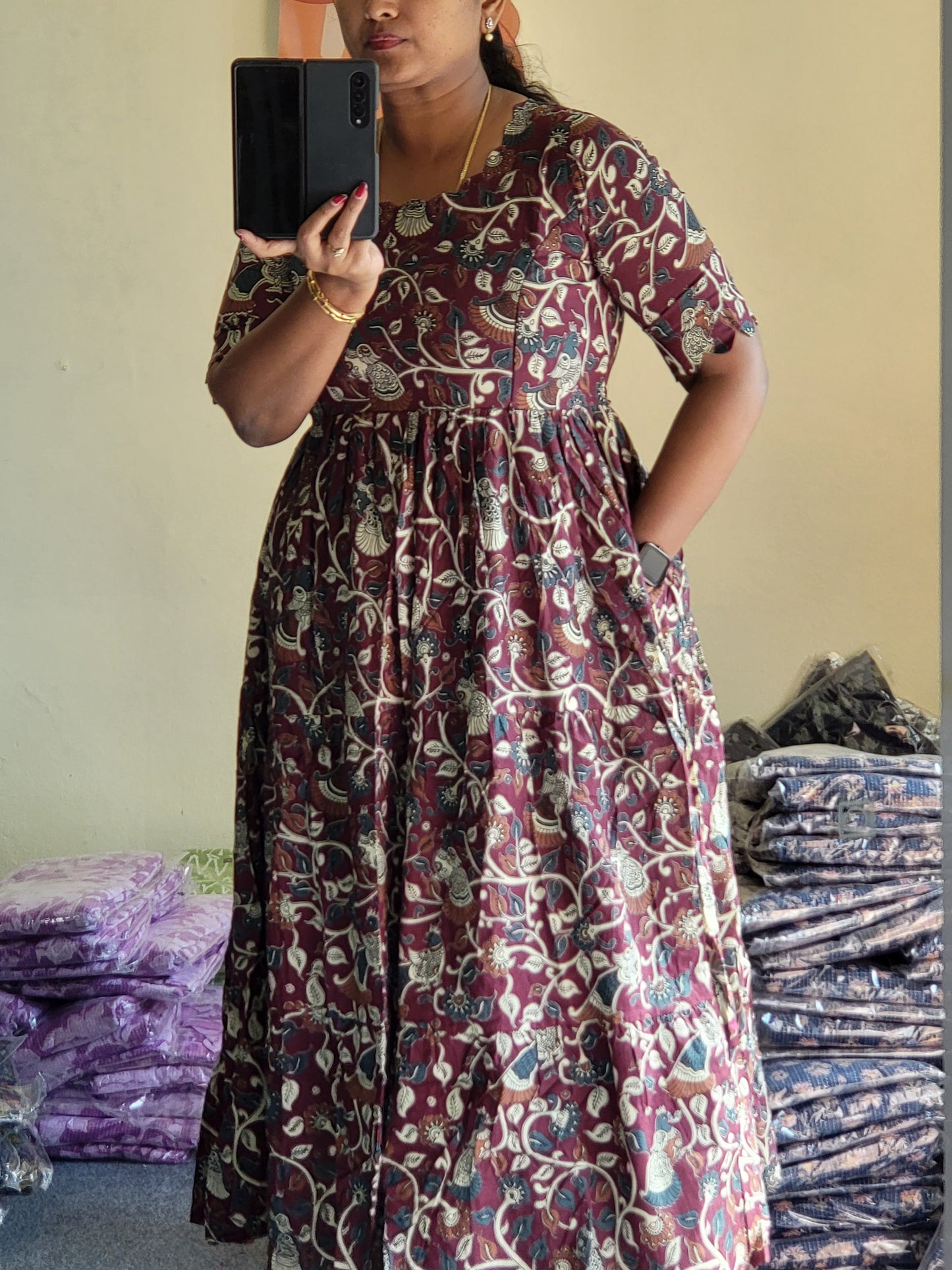 Kalamkaari feeding kurtis