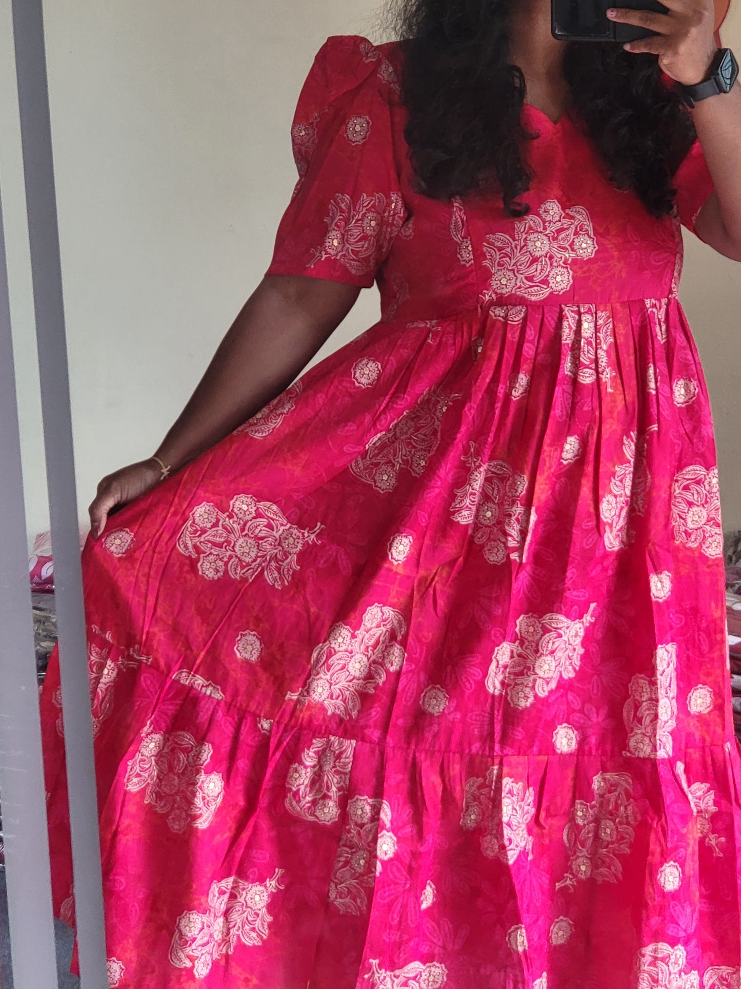 Modal chanderi feeding dresses