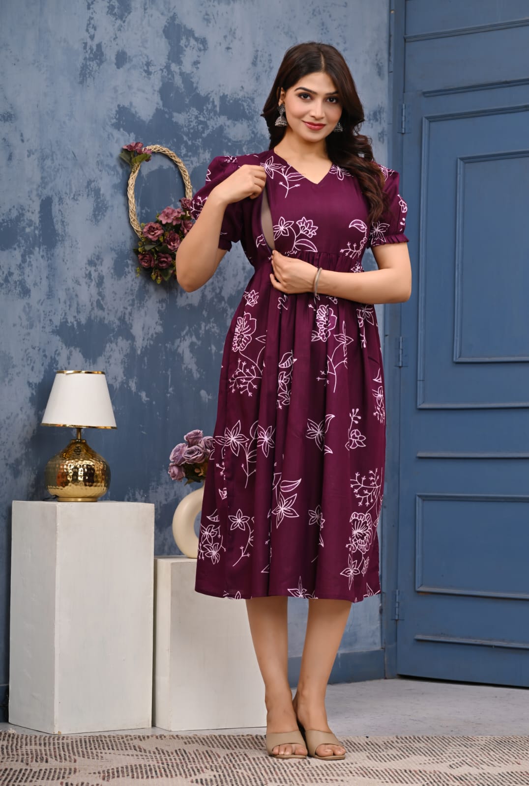 Pure cotton feeding Anarkali