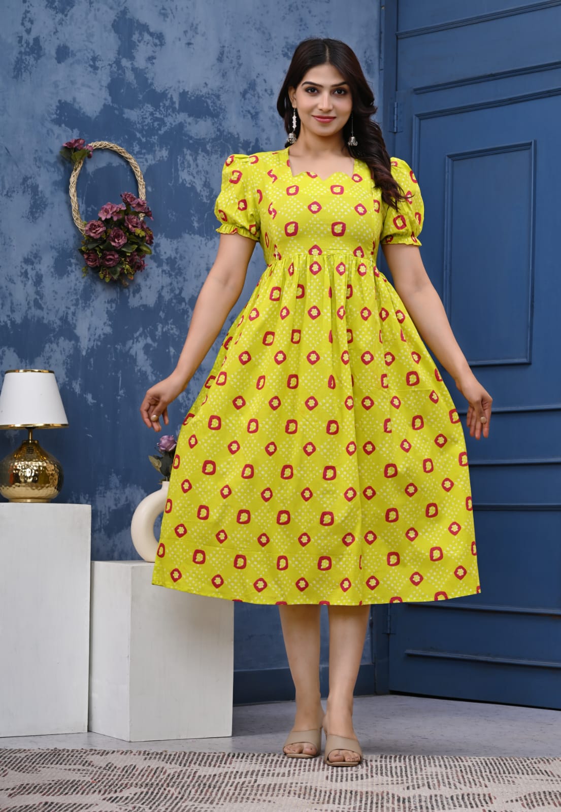 Pure cotton feeding Anarkali