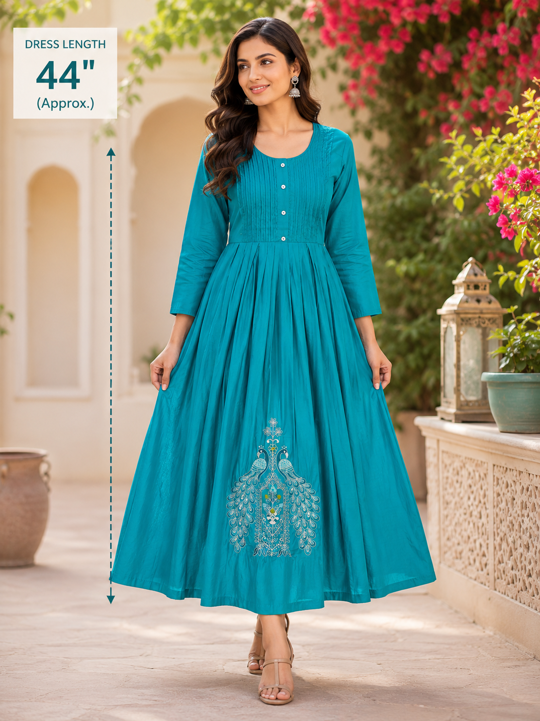 Partywear chanderi silk