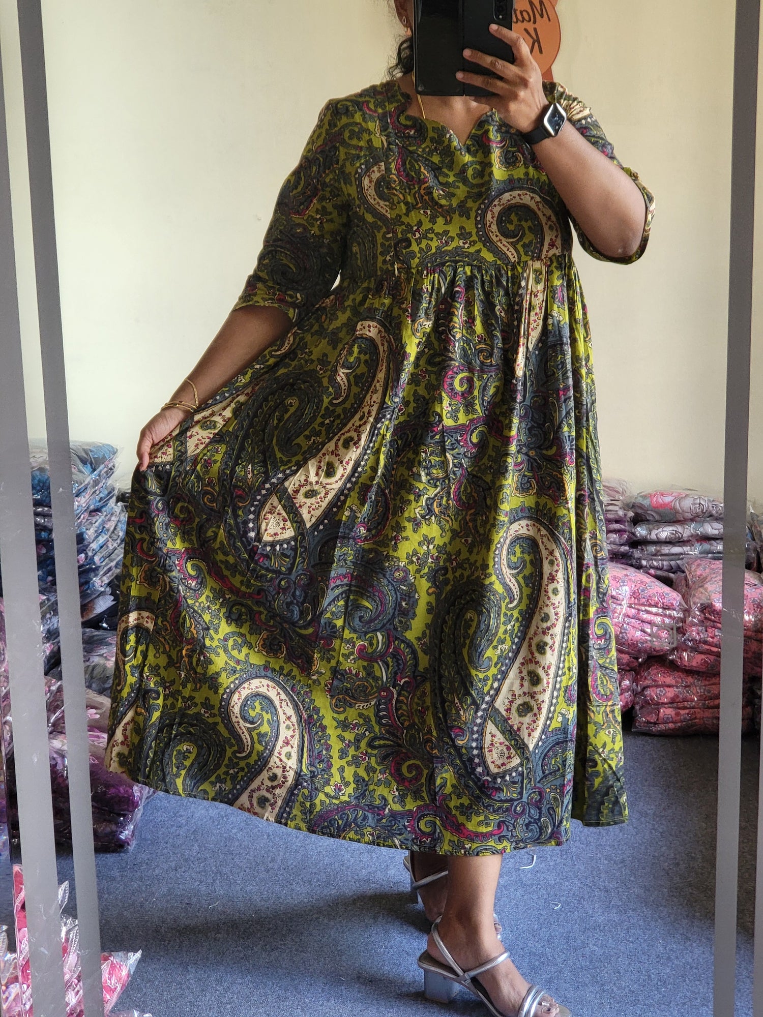Full lining cotton Anarkali