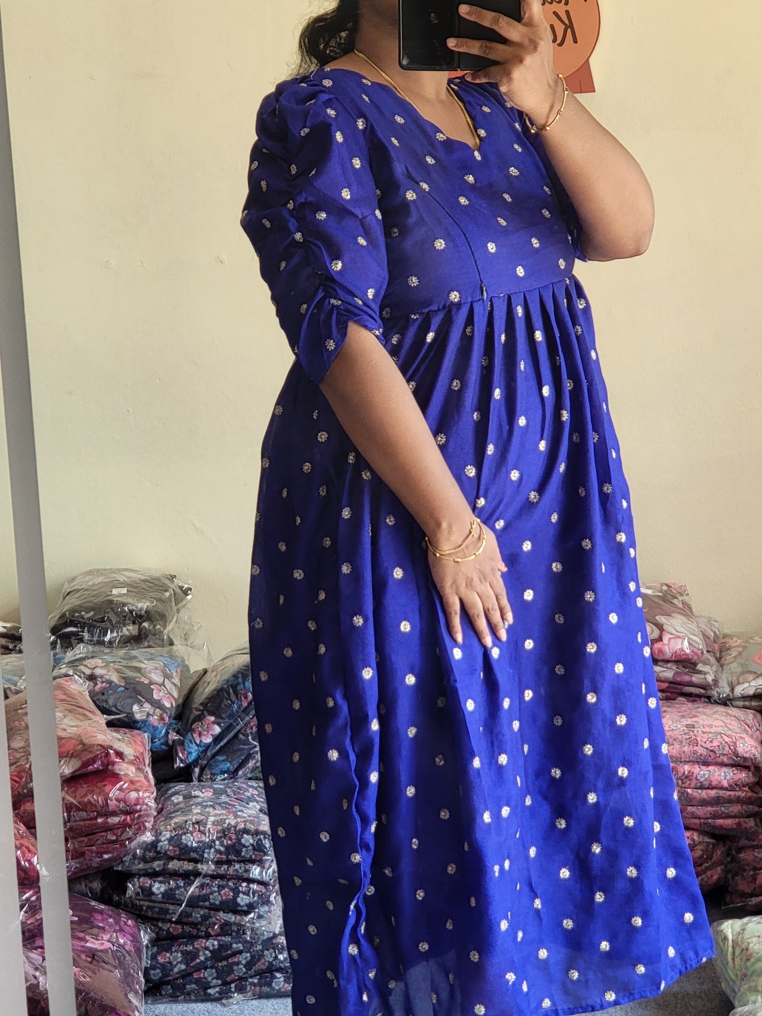 Festive wear in feeding dresses