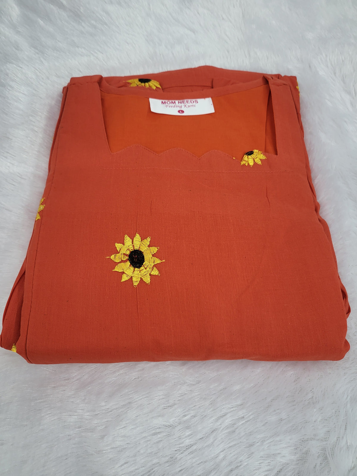 Embroidery feeding frocks