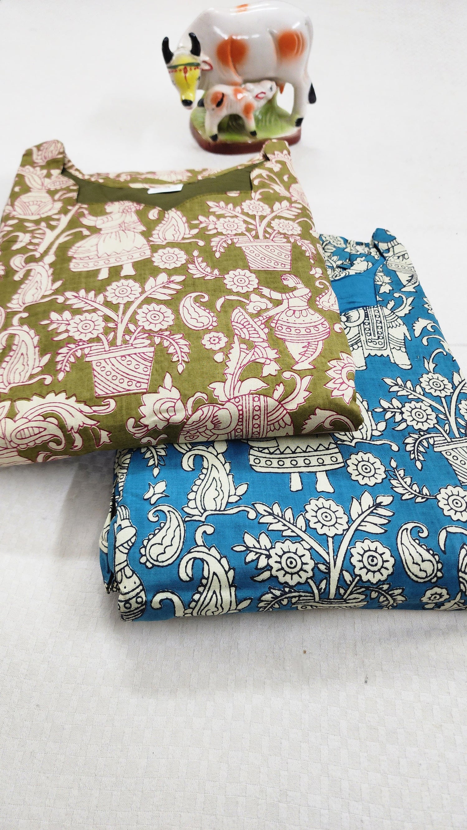 Kalamkaari print 1tire feeding kurtis