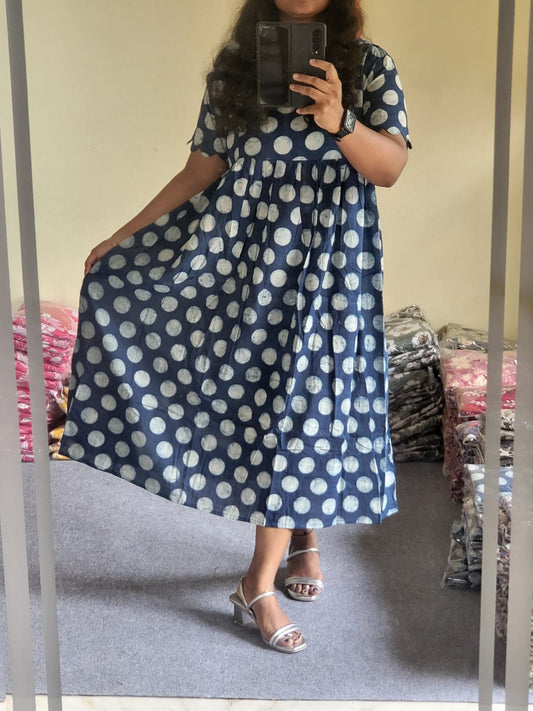Original handblock Kalamkaari feeding anarkali