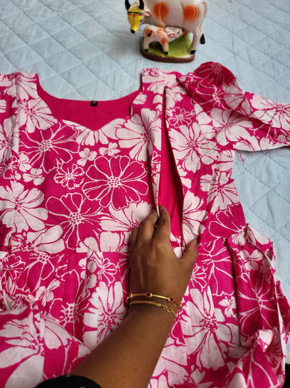 Cotton Lining feeding Anarkali
