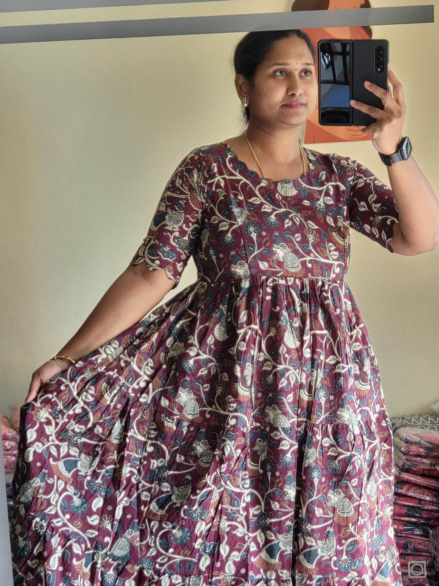 Kalamkaari feeding kurtis