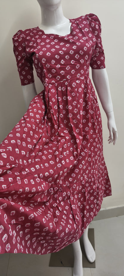 Pink bandhini summer