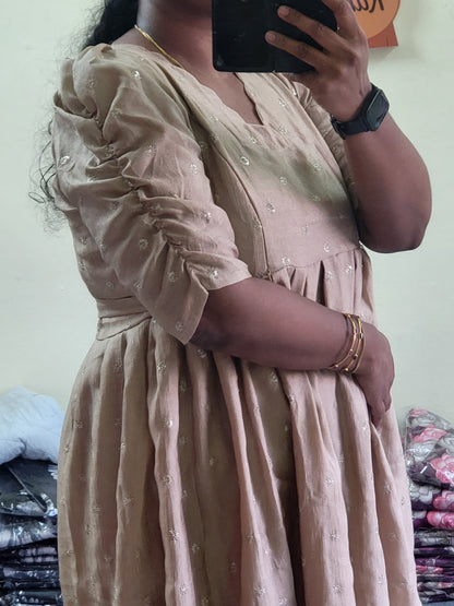 Festival wear feeding anarkali