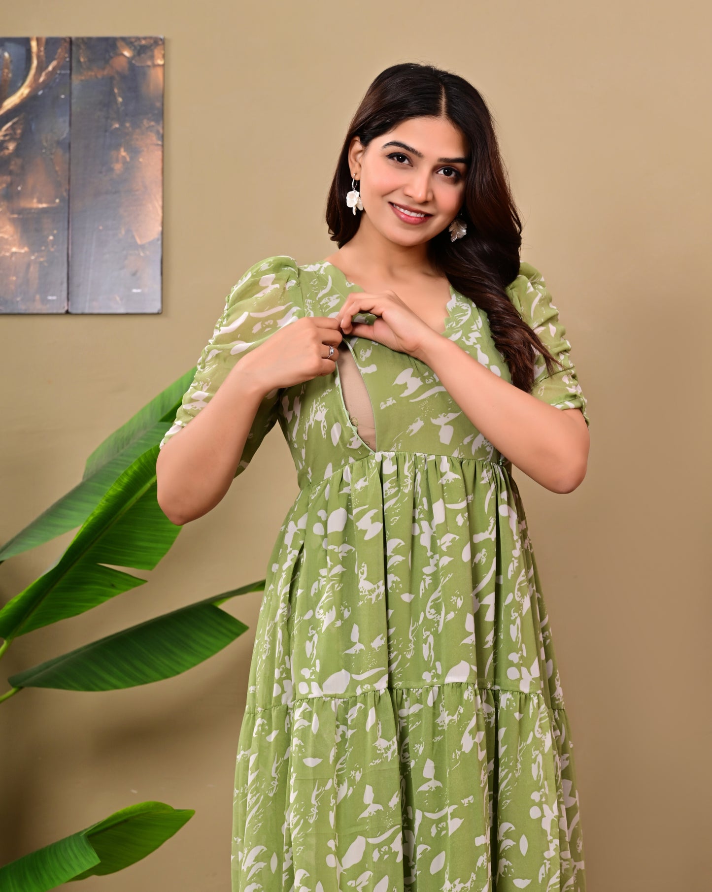 GORGETTE FEEDING KURTIS