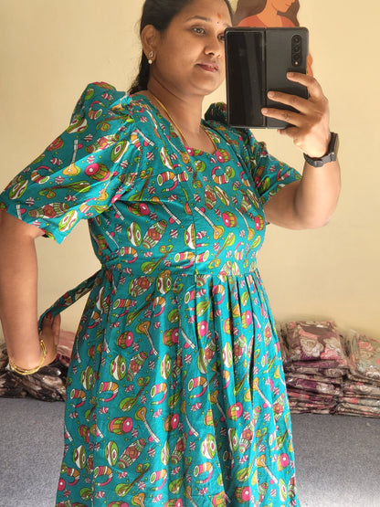 Kalamkaari full lining feeding