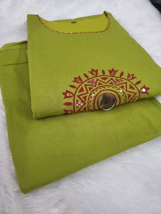 Office wear feeding co-ord sets grn