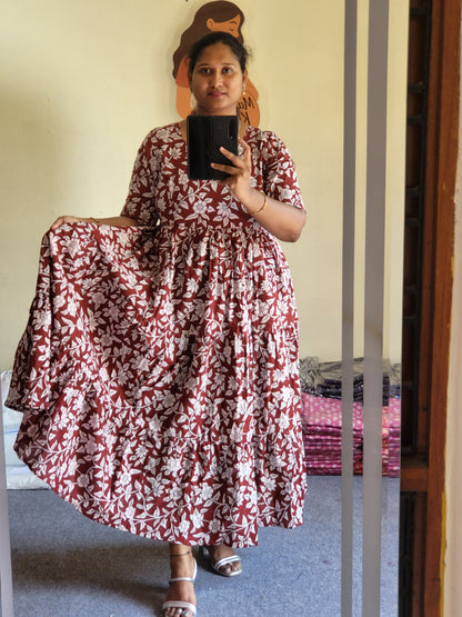 Kalamkaari feeding kurtis