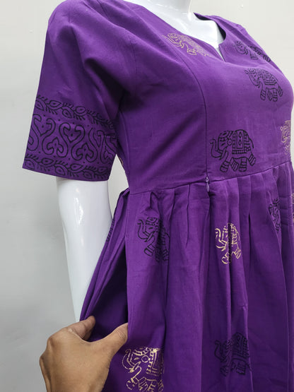 Handblock feeding Kurtis