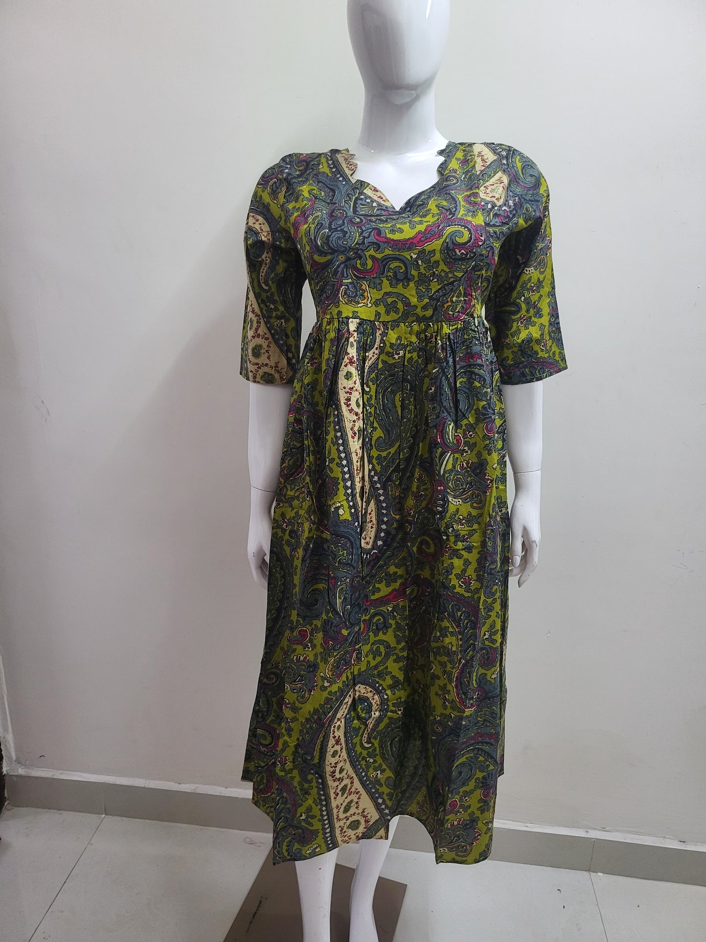Feeding frock greenmix