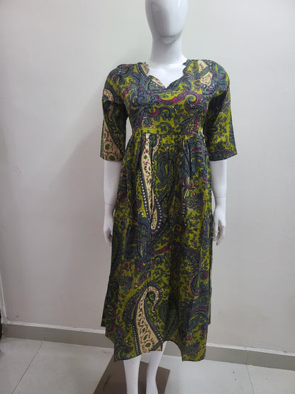 Feeding frock greenmix