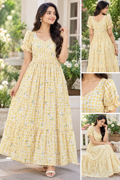 Chanderi feeding frocks yle543