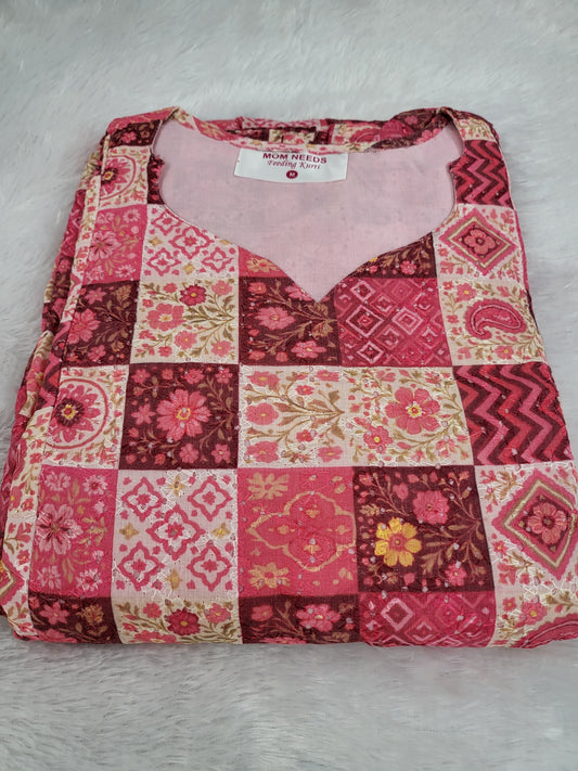 Digital prints Hakoba pink83297