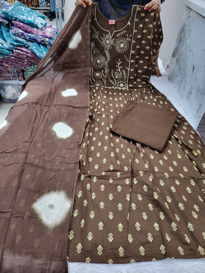 3pc set embroidery Brw