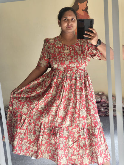 Kalamkaari full lining feeding