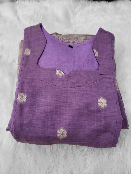 Jamdhani silk feeding lavender