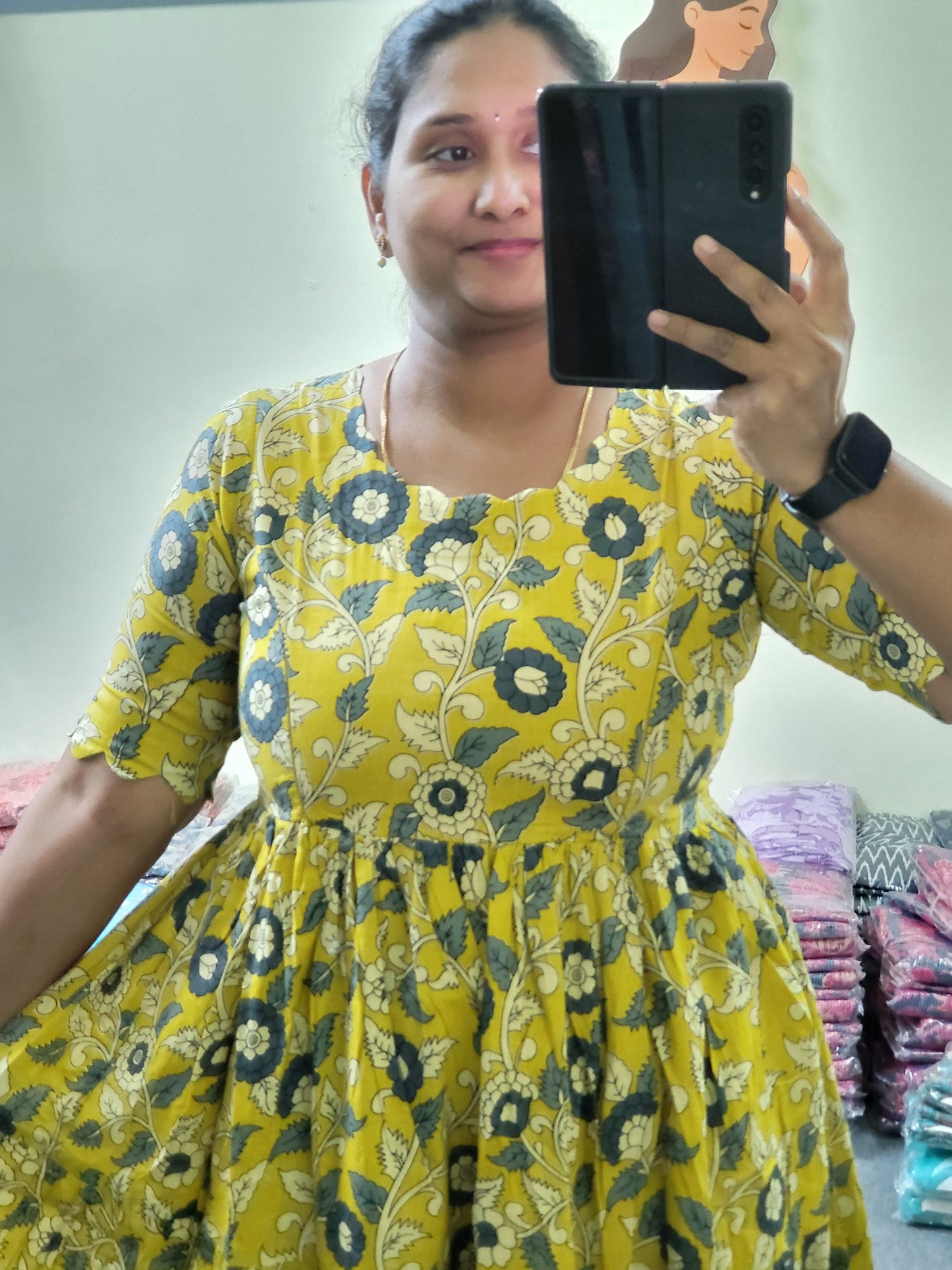 Feeding Kalamkaari Kurtis