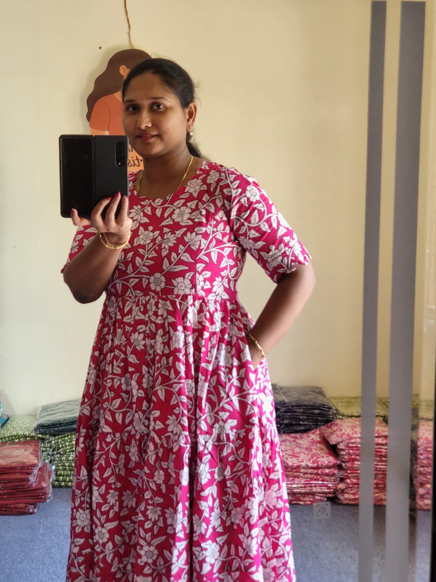 Kalamkaari feeding kurtis