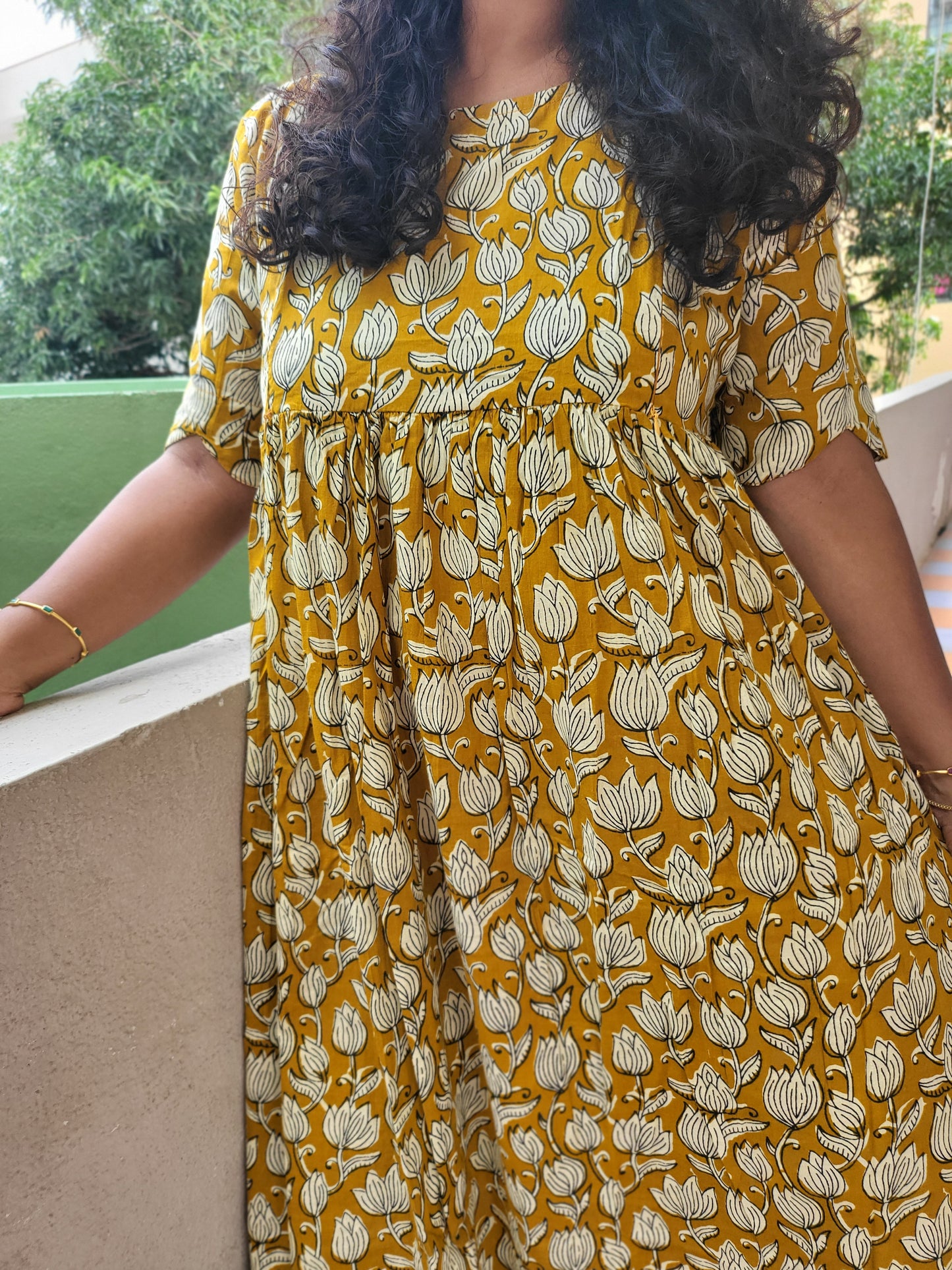 Cutwork feeding Anarkali Kurtis