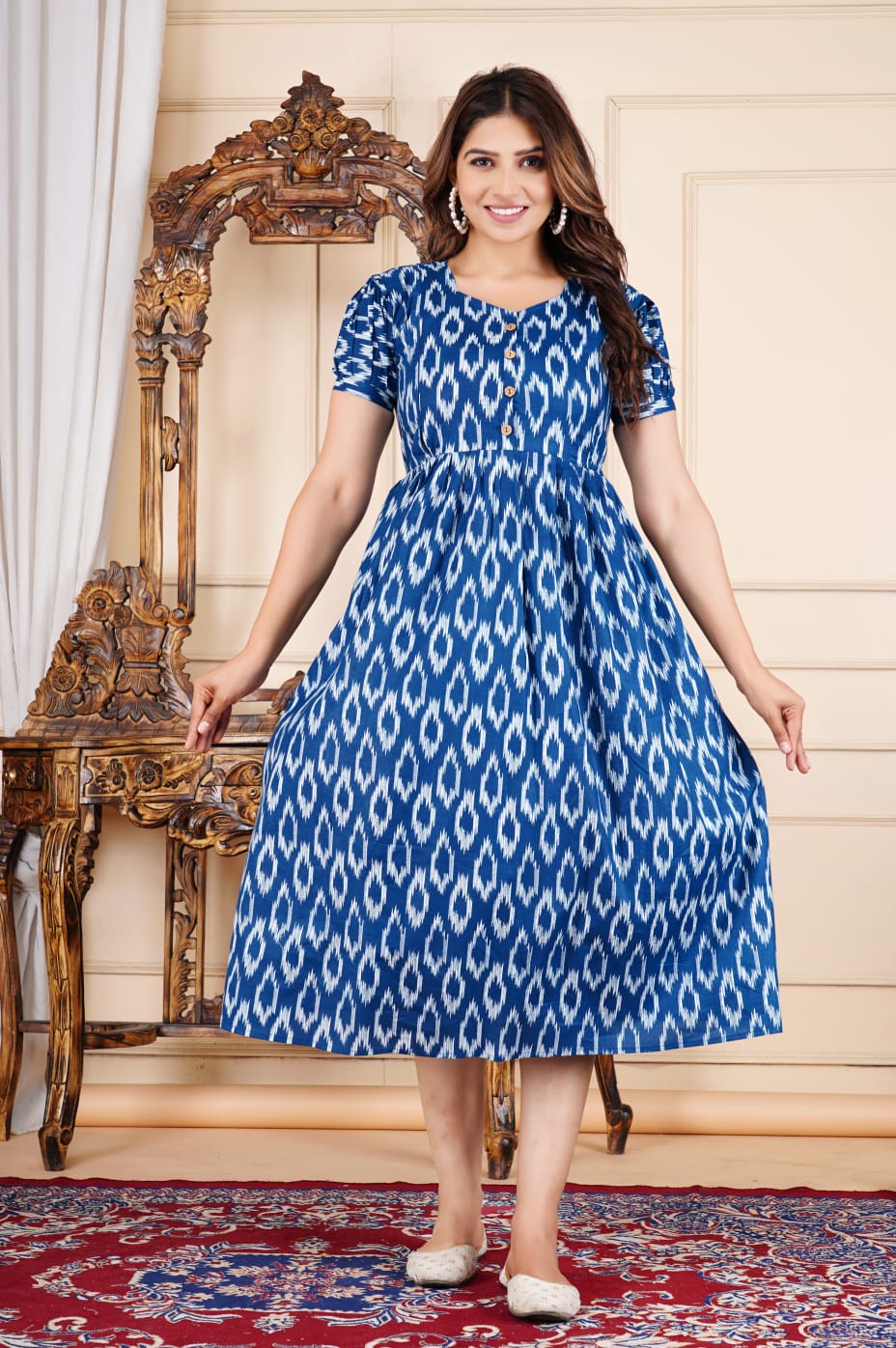 Pure cotton feeding Anarkali