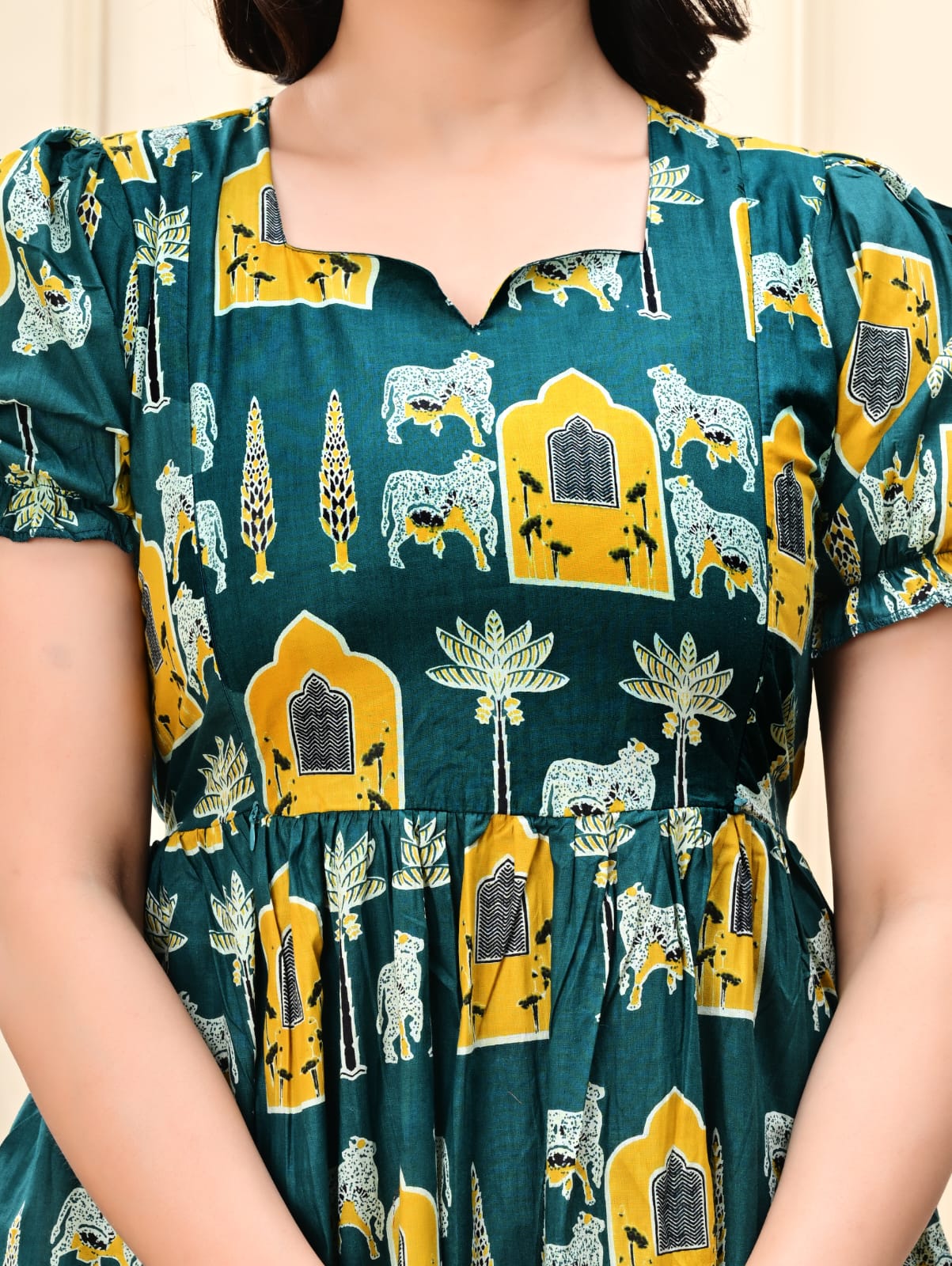 Cotton Feeding Anarkali Kurtis