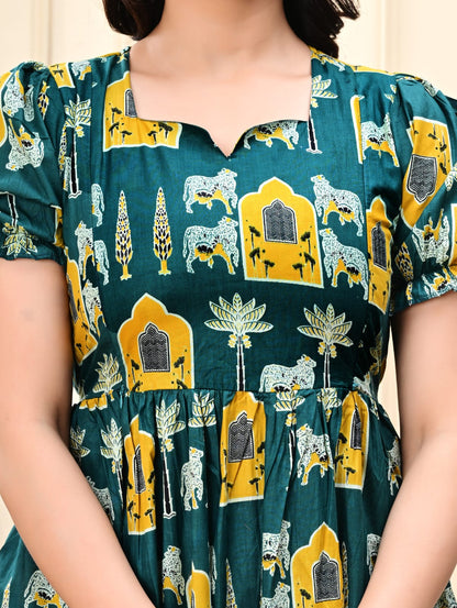 Cotton Feeding Anarkali Kurtis