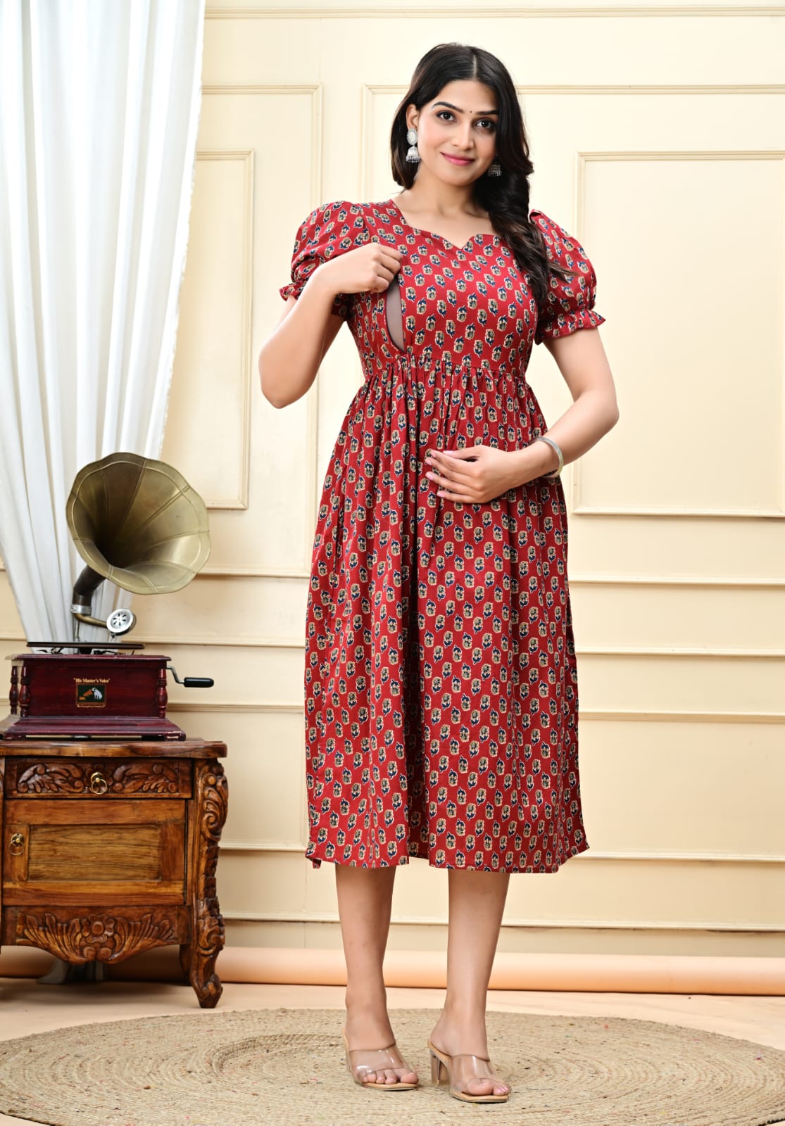 Pure cotton feeding Anarkali