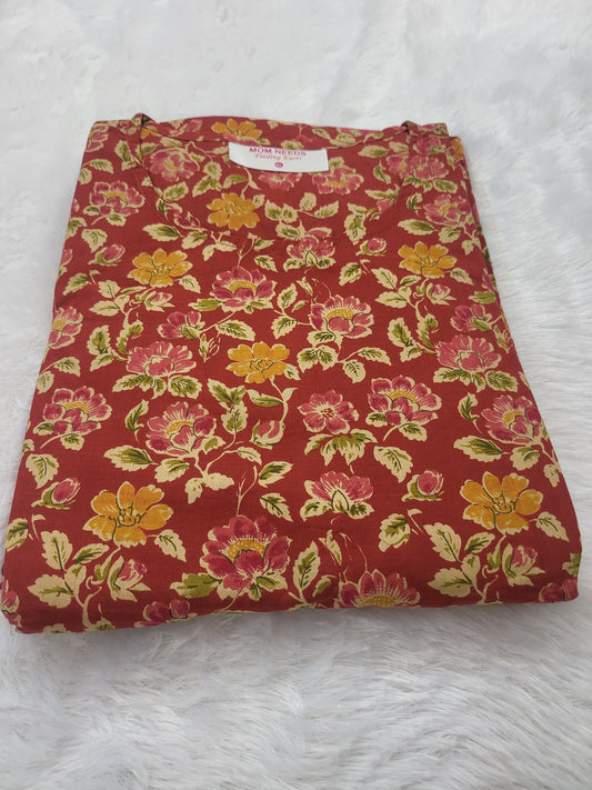 3pc sets in feeding cotton red