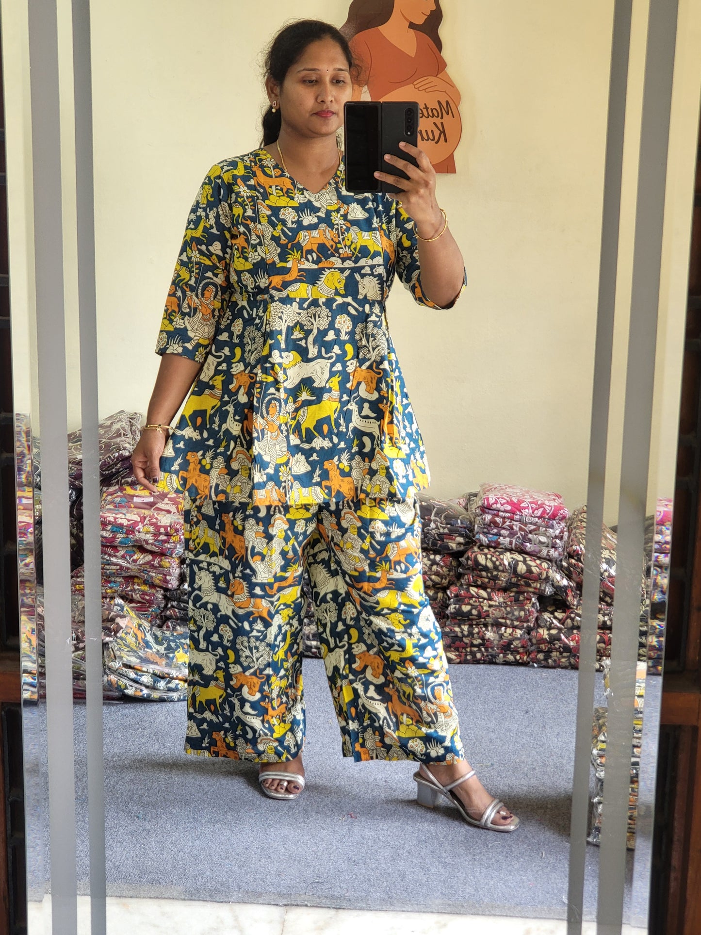 Co ord  sets in Kalamkaari feeding