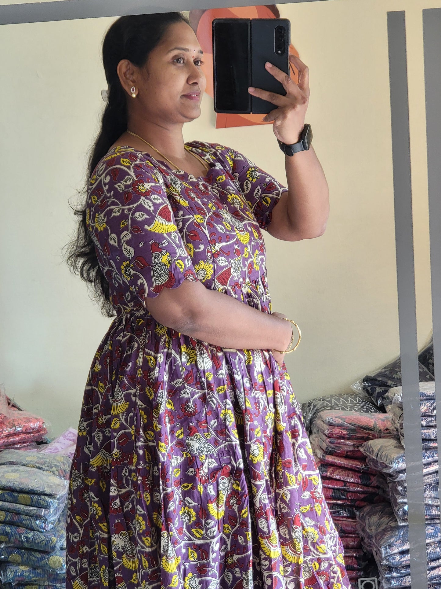 Kalamkaari feeding kurtis