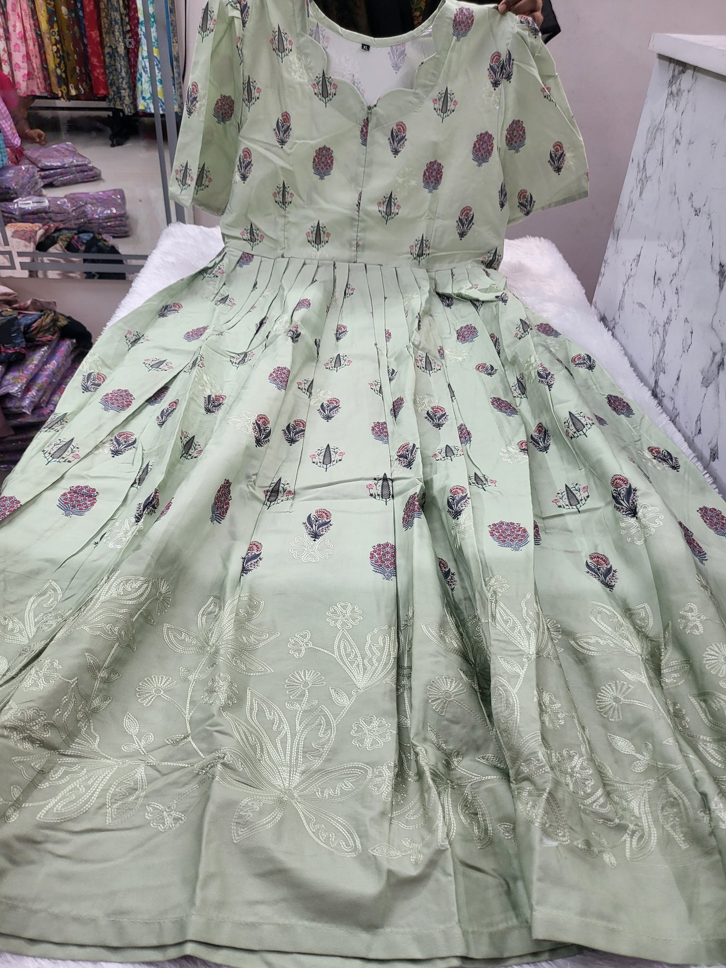 Feeding frock center zip A2