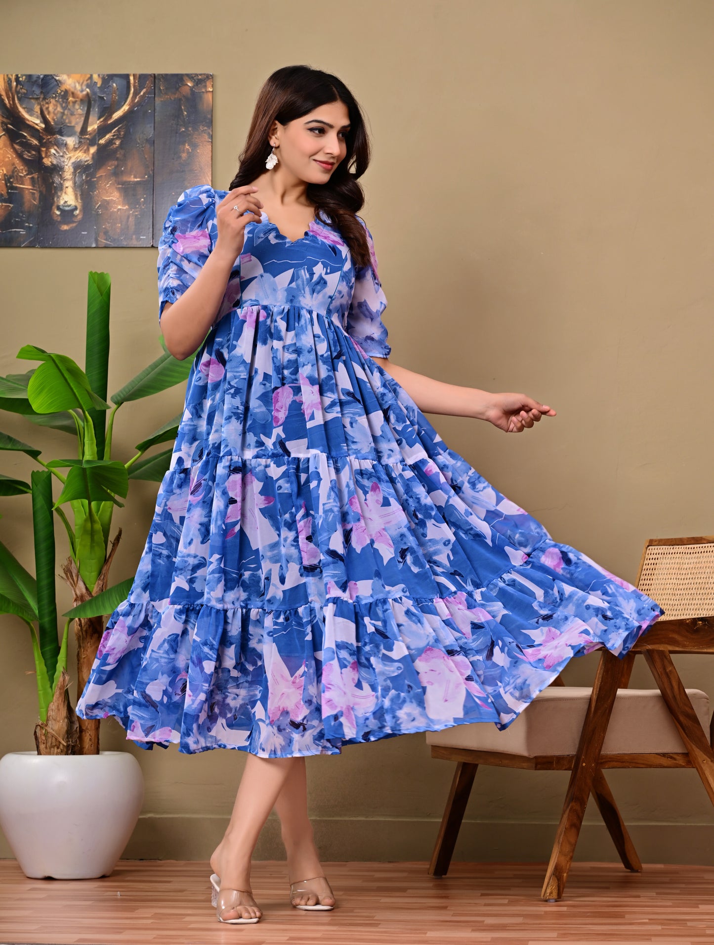 GORGETTE FEEDING KURTIS