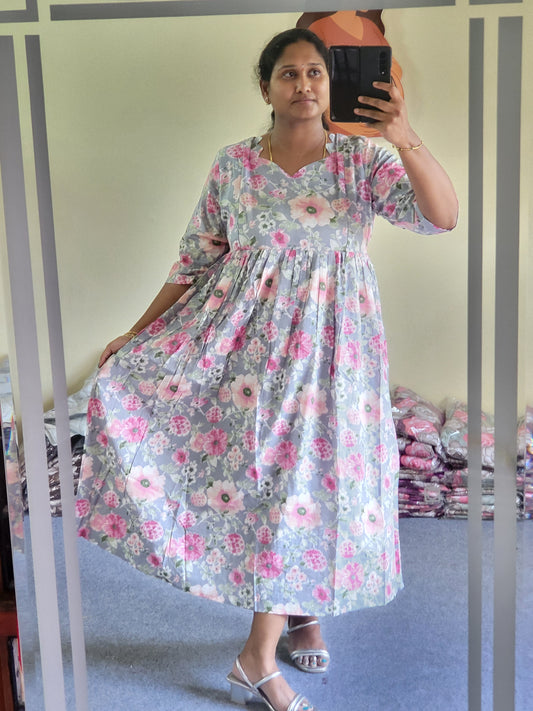 Full lining cotton Anarkali