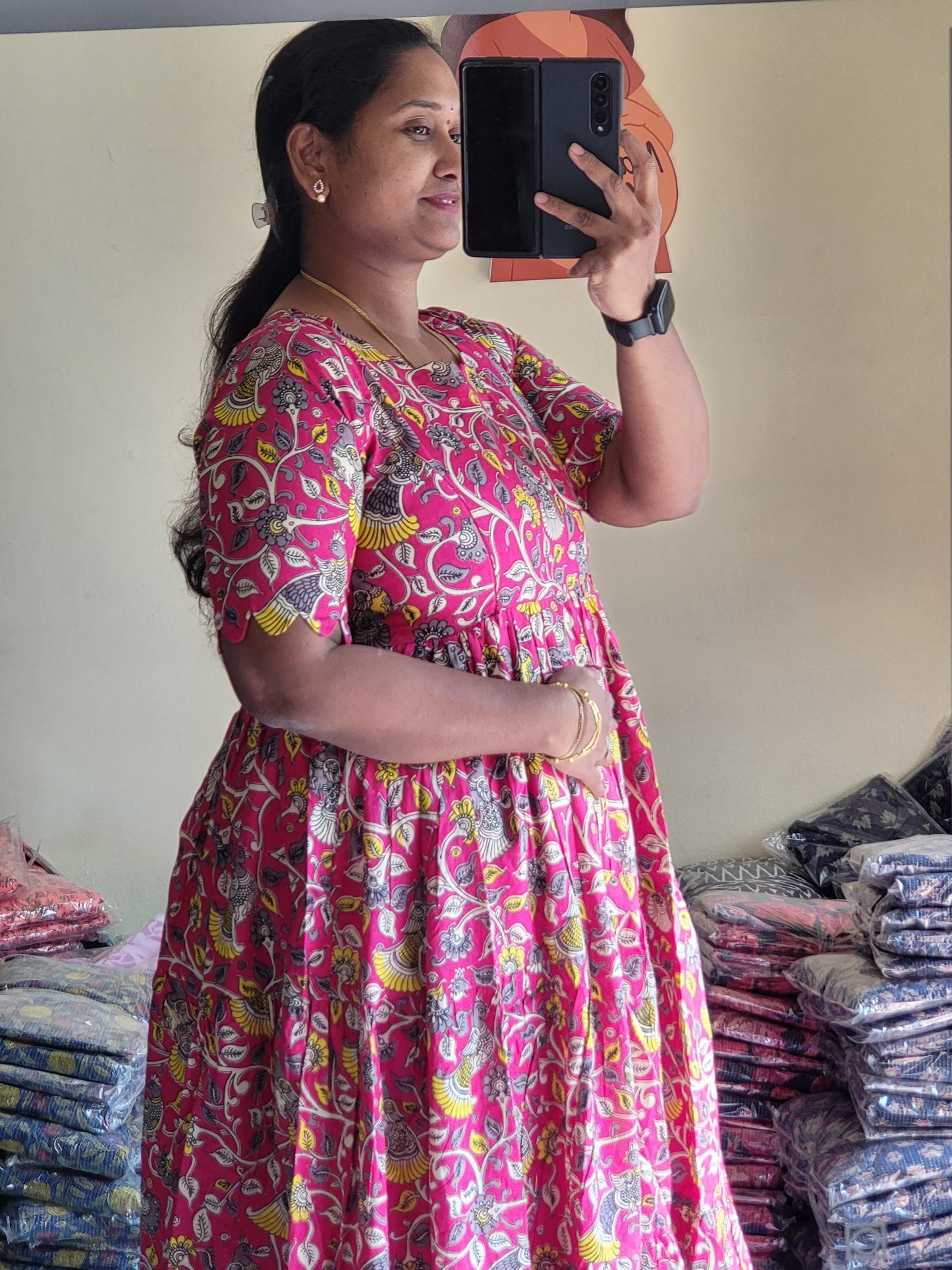 Kalamkaari feeding kurtis