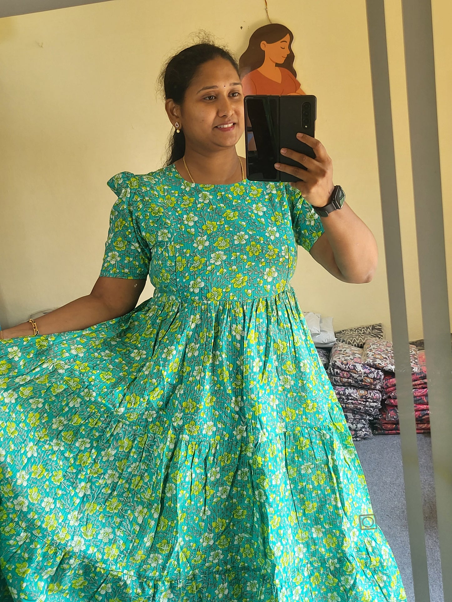 Kathawork feeding kurtis